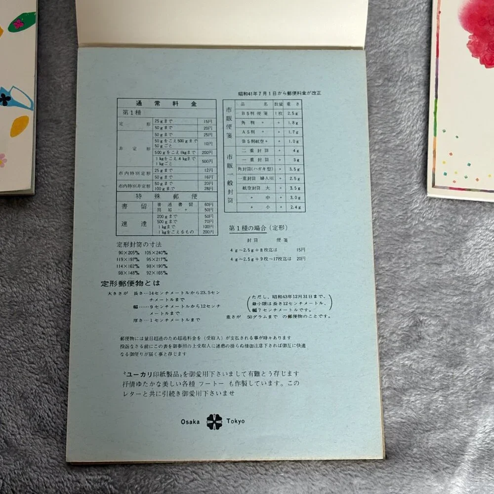 Vintage Japanese Yukari Letter Set Beach Floral Okinawa Illustration Stationery